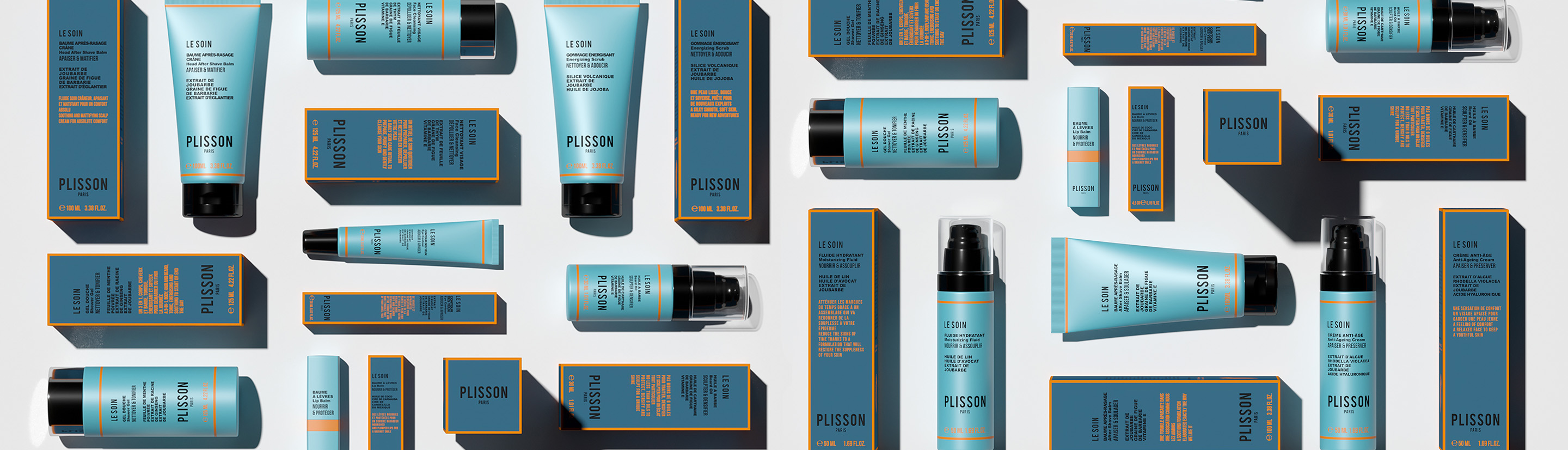 Ligne de soins naturels pour Homme par plisson